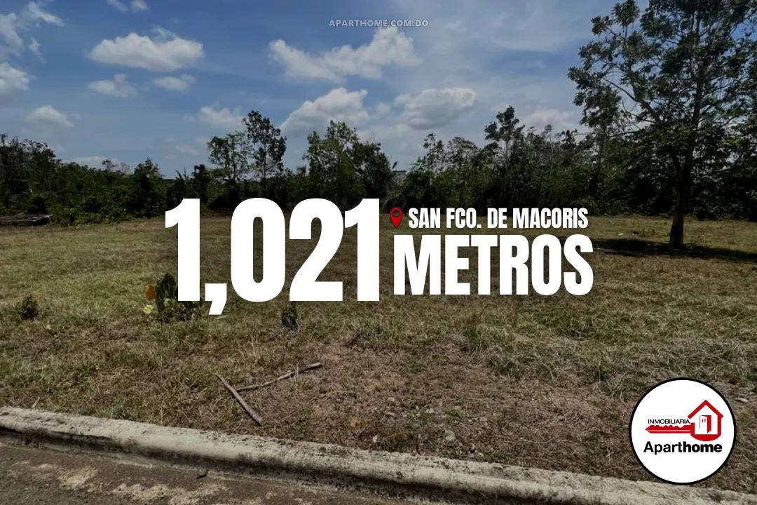 Comprar Terreno de 1,021 Metros en San Francisco de Macorís