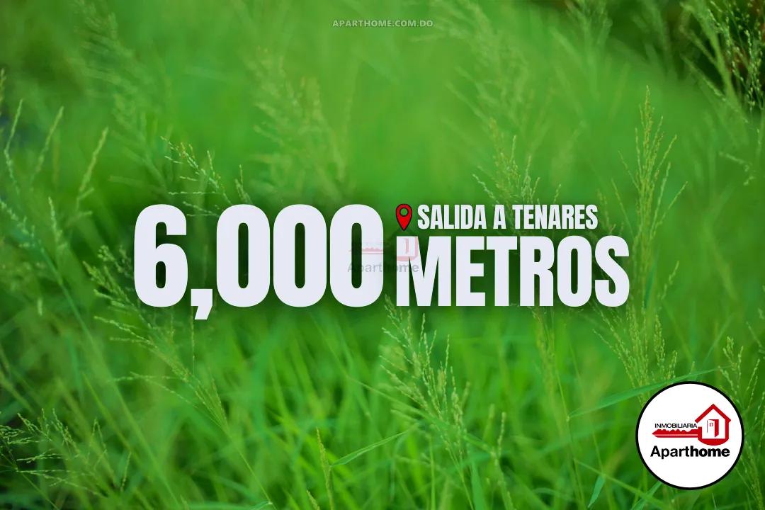 Comprar Terreno de 6,000 Metros en Salida Tenares, República Dominicana