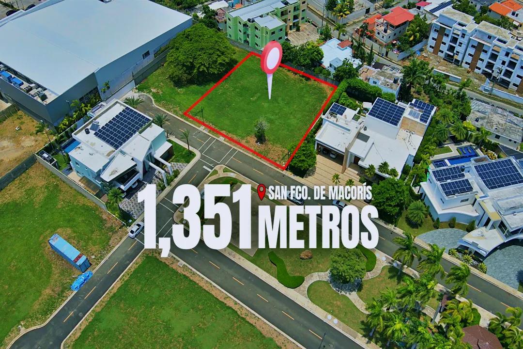 Terreno 1,351M² en Terranova Estates, San Francisco de Macorís