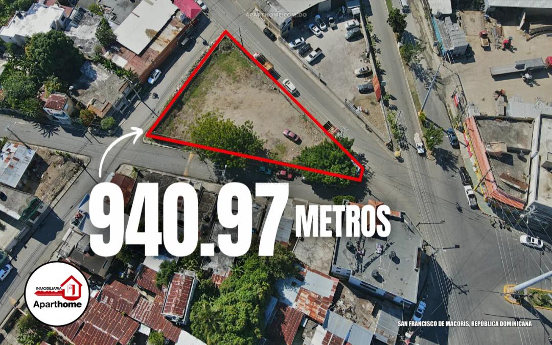 Terreno 940.97 Metros (Zona Comercial) San Francisco de Macorís