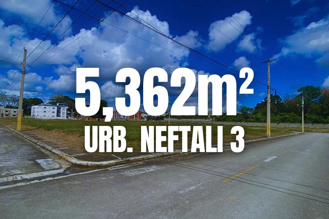Terreno con 5,362 m² a RD$12,000 por metro (Venta) Urb. Neftalí III, San Francisco de Macorís