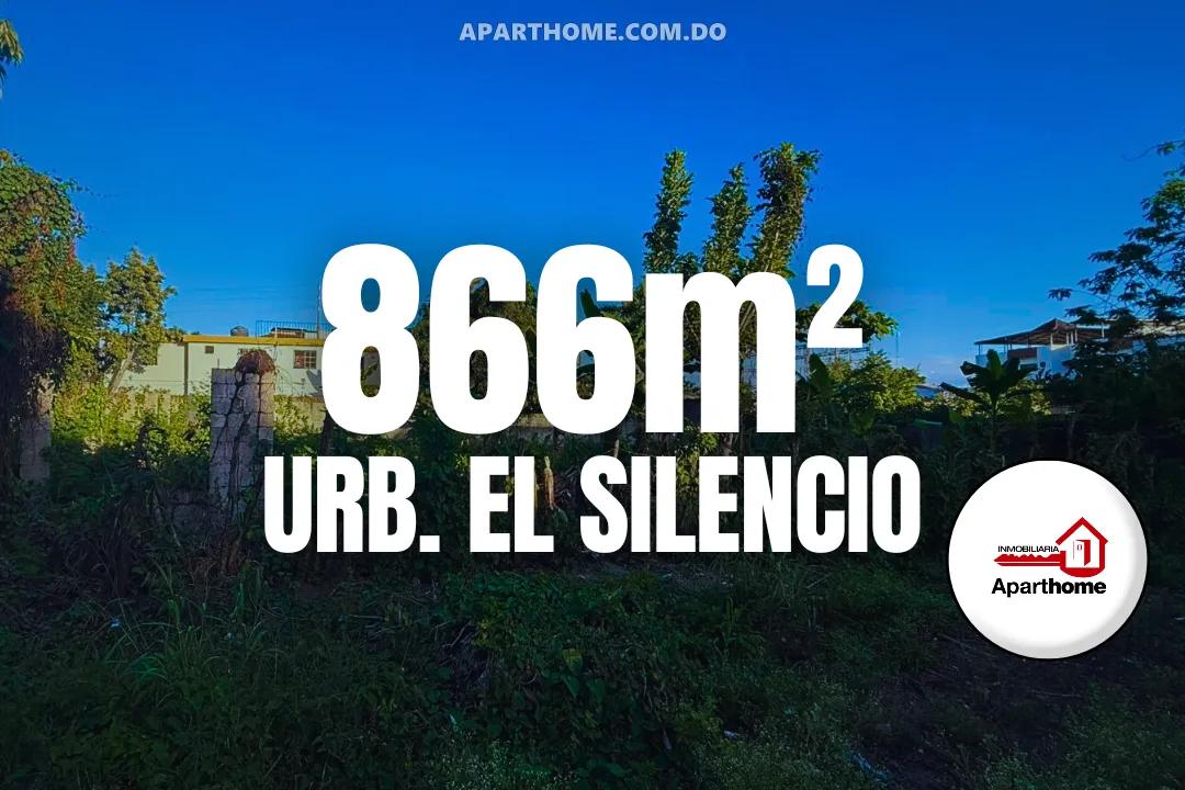 Terreno de 866 m² (Deslindado) Ideal para Desarrollo Inmobiliario en Venta en Urb. El Silencio, San Francisco de Macorís