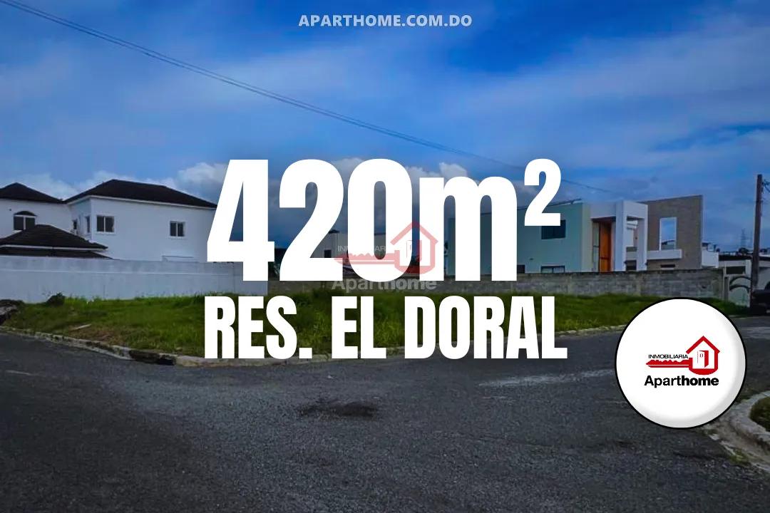 Terreno en Venta con 420 m² en Residencial El Doral, San Francisco de Macorís