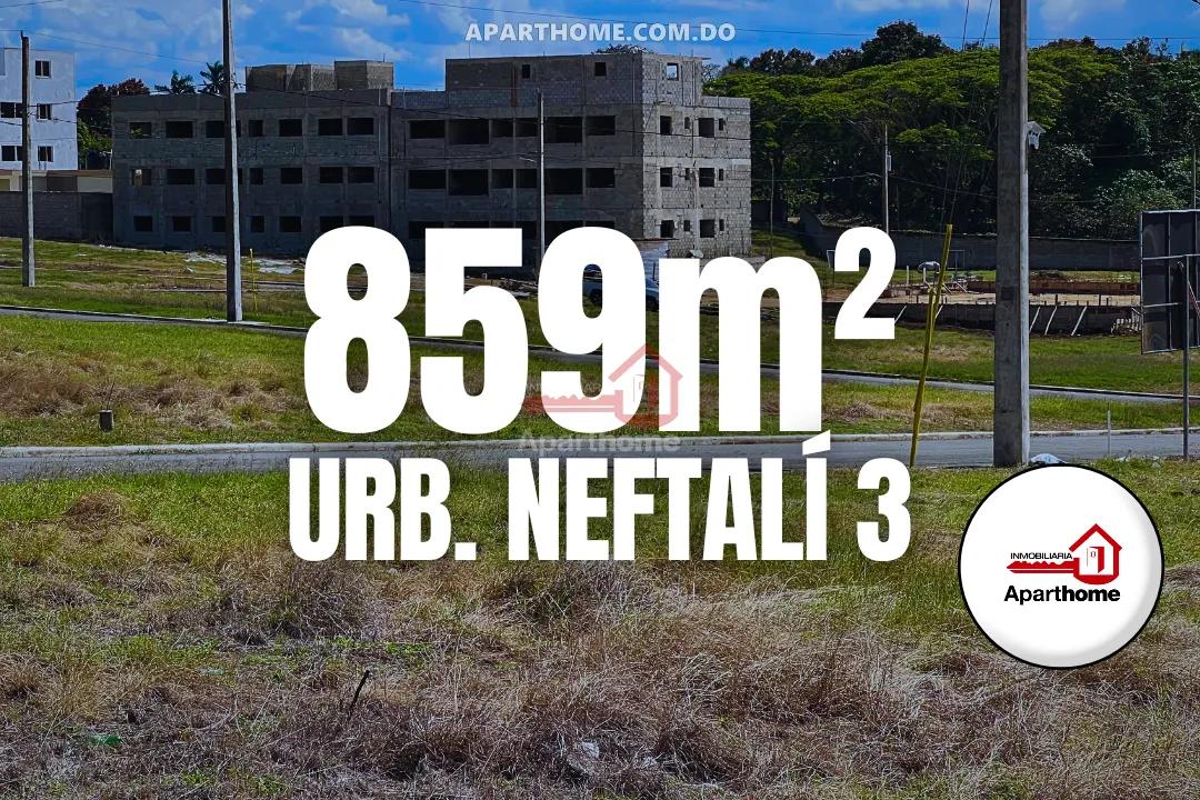 Terrenos en Venta 859.83 m² (divididos) en Urb. Neftalí III, San Francisco de Macorís
